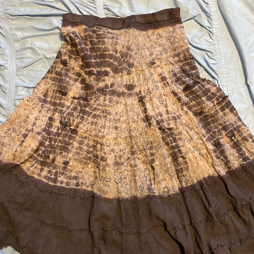 Metro Wear Purple and Pink Tie Dye Style Skirt
